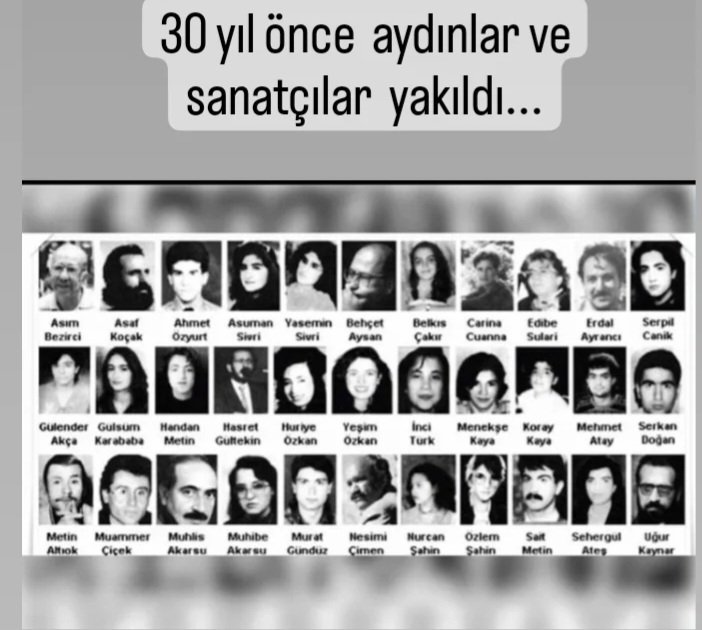 Unutmadık...
#SivasKatliamı