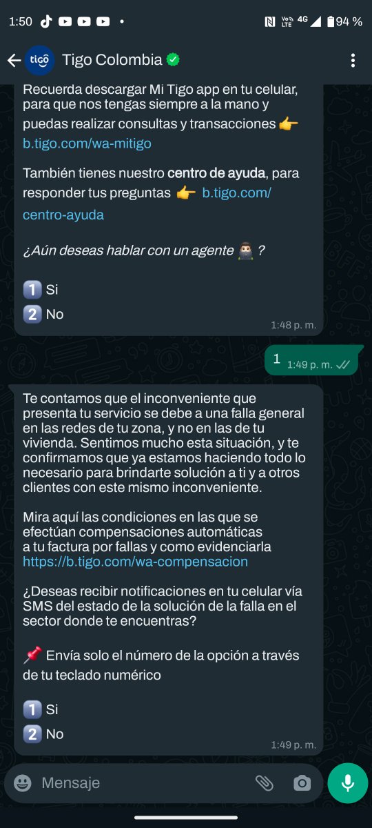 andres_bz's tweet photo. @Tigo_Colombia el servicio de atención es pésimo, me estoy intentando conectar con un asesor para un problema que no tiene nada que ver con soporte tecnico, mi servicio funciona y miren si servicio de atención por Whatsapp que vergonzoso. https://t.co/7ilAw3ZksC