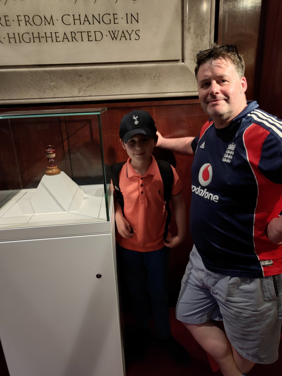 Myself and Harvey with  the actual ashes urn