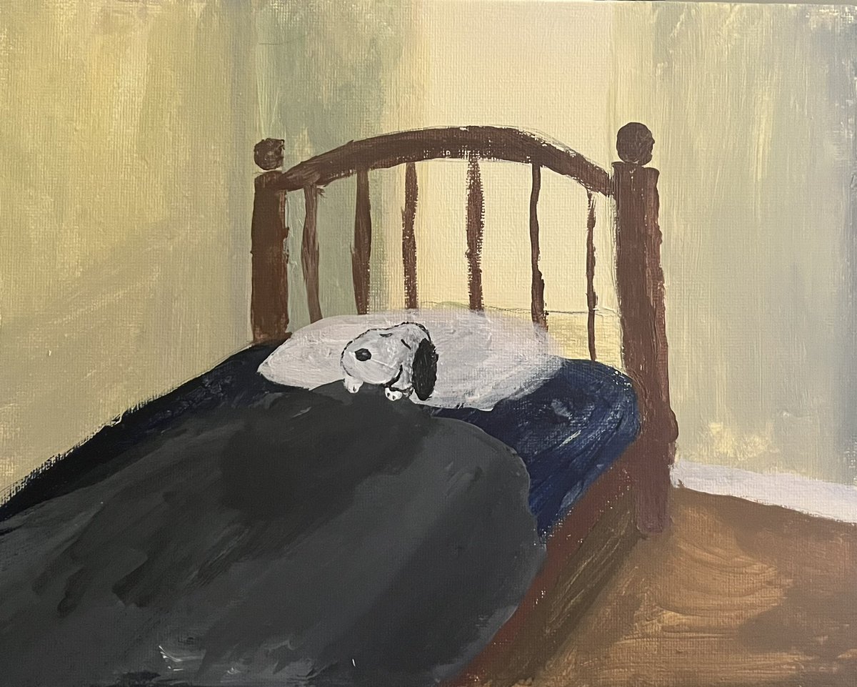 lillithpilled's tweet photo. snoopy taking a nap https://t.co/81TuWOw7Ri