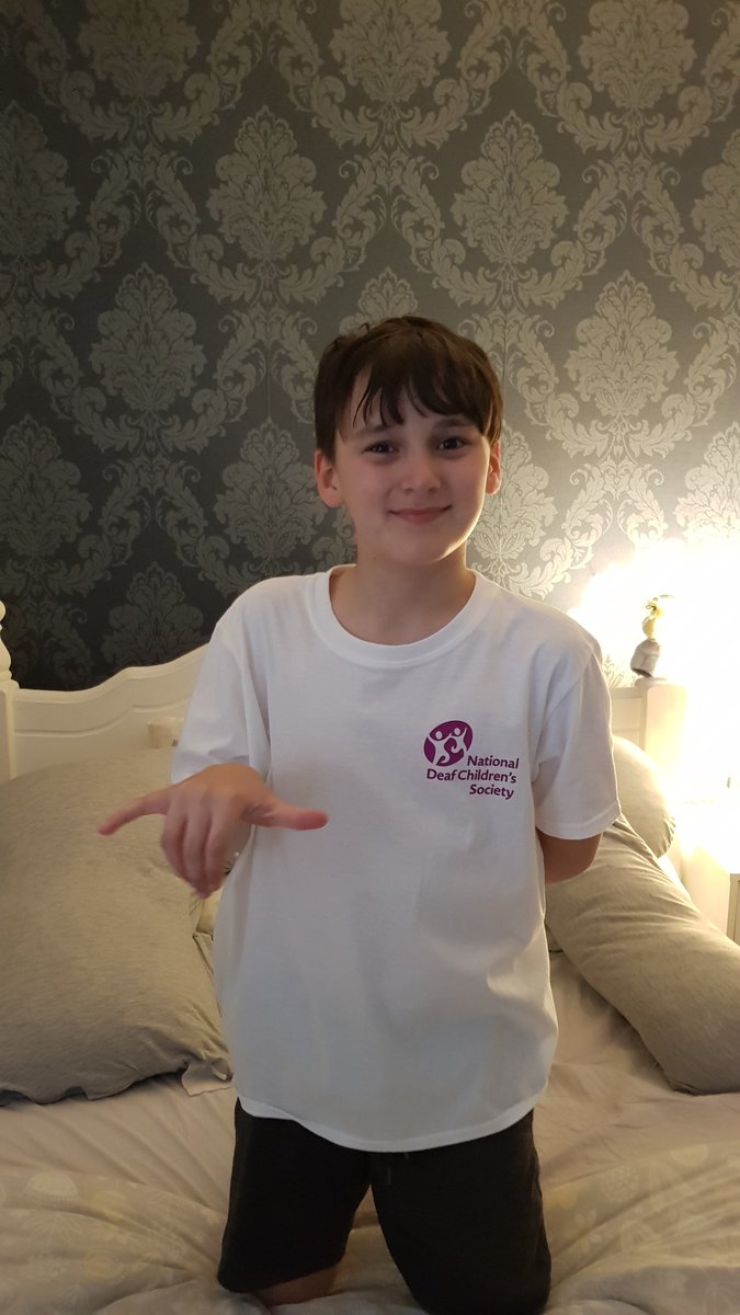 justgiving.com/fundraising/co…

Our boy has made it to week 26 of his 52 promised weeks learning BSL and raising money for <a href="/NDCS_UK/">National Deaf Children's Society</a> 💙