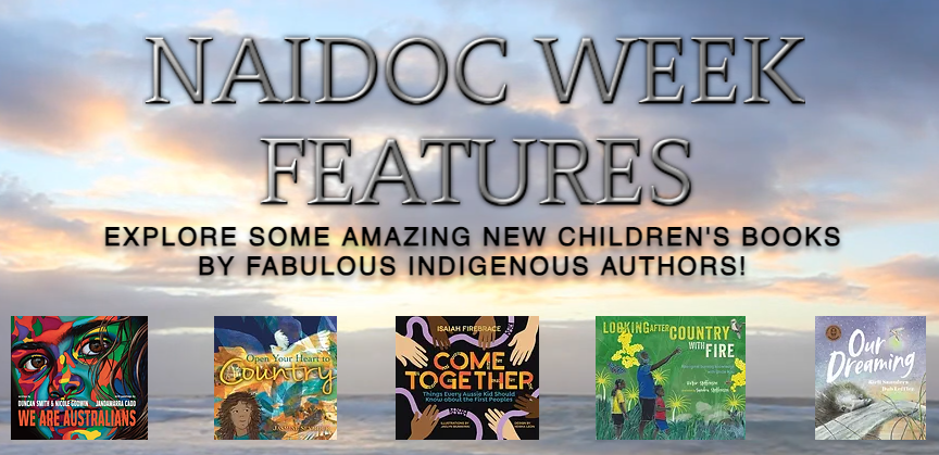 #NAIDOCWeek AMAZING BOOKS BY INDIGENOUS AUTHORS &amp; ILLUSTRATORS! All shortlisted for <a href="/Wilderness_Aus/">Wilderness Society</a> Karajia Awards
We are Australians - <a href="/wiradjuriechoes/">wiradjuri echoes</a>/<a href="/NicGodwin/">Nicole Godwin</a> /<a href="/JandamarraCadd/">Jandamarra Cadd</a>
Open your heart to Country - Jasmine Seymour
Come together - <a href="/isaiahofficial/">Isaiah Firebrace</a> /Jaelyn Biumaiwai
1/2