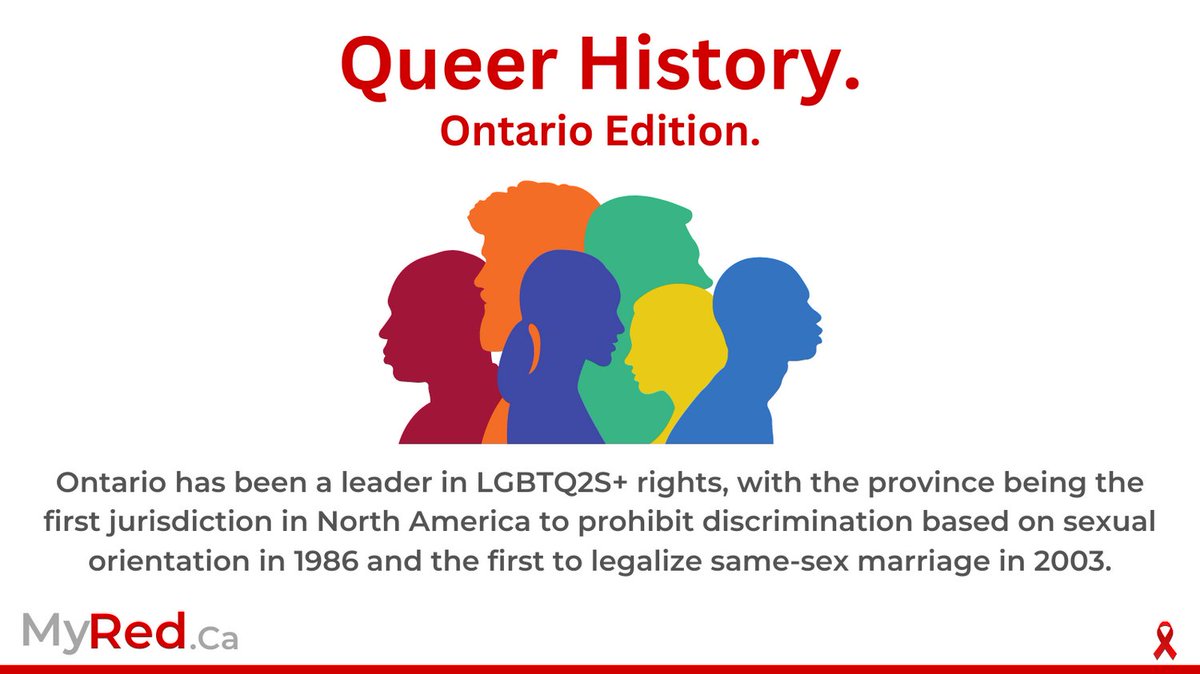 Queer history - Ontario edition.
#HIVawareness #HIVprevention #endstigma #lovewins #healthequality #equality #sex #sexpostive #queer #equity #lgbtq #lgbtqia  #pride #lgbtpride #lgbtcommunity #Toronto #Ottawa #Ontario #Canada