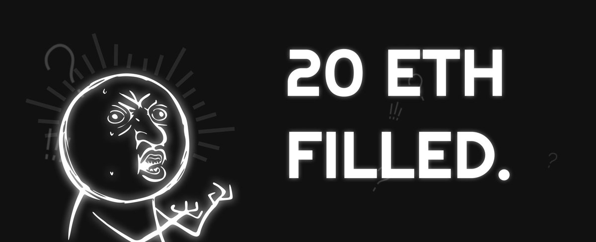 Approximately 2 hours left for our fairlaunch to end..

20ETH SMASHED!
Y U NO APE YET?!

pinksale.finance/launchpad/0xf2…