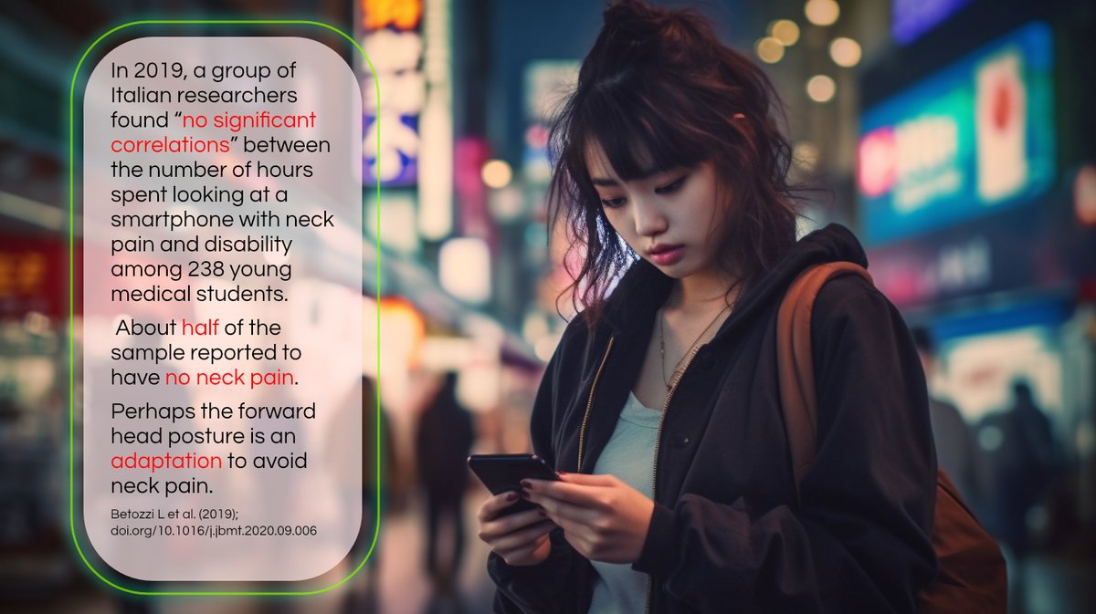 MassageFitMag's tweet photo. Research on #neckpain since the 1990s found little to no relationship btwn neck #posture &amp; neck pain. Get a 2nd or 3rd opinion if a clinician blames your posture to be the cause of your pain. 
#textneck #forwardheadposture #physicaltherapy #massagetherapy

https://t.co/Q7MWG0mTv6 https://t.co/er6LdEk2dl