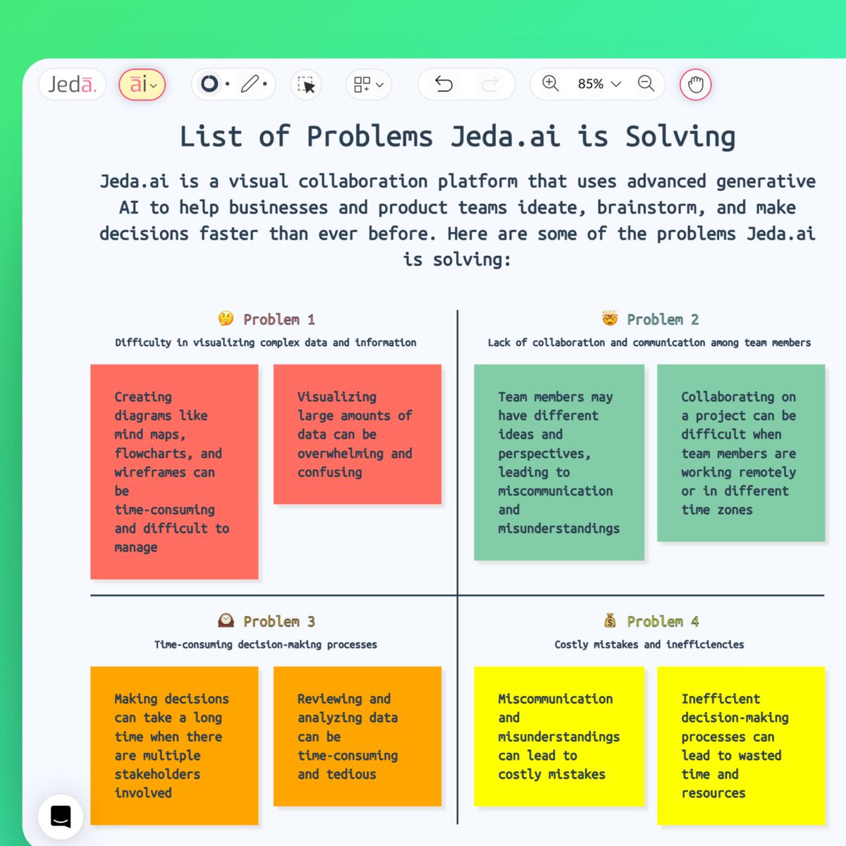 iUserExperience's tweet image. I tried Jeda.ai and ChatGPT for my work with .  gave me specific results with visual insights, while ChatGPT gave me a lot to read. What&apos;s your experience? #Jedaai #ChatGPT #DataAnalysis #Collaboration