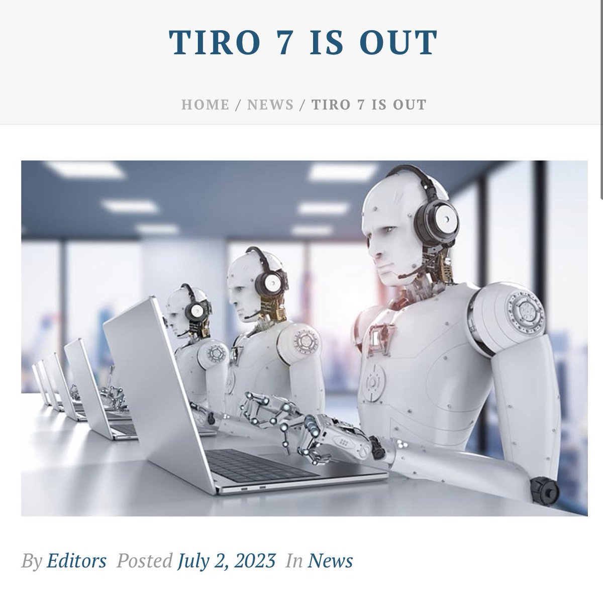 Tiro Journal tweet media