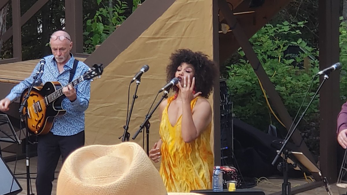 KDM1039's tweet photo. A real treat - Measha Brueggergosman-Lee at The Grove in Fenelon Falls 🩷. @MeashaBG @grove_theatre https://t.co/CPx7ZsrWYB