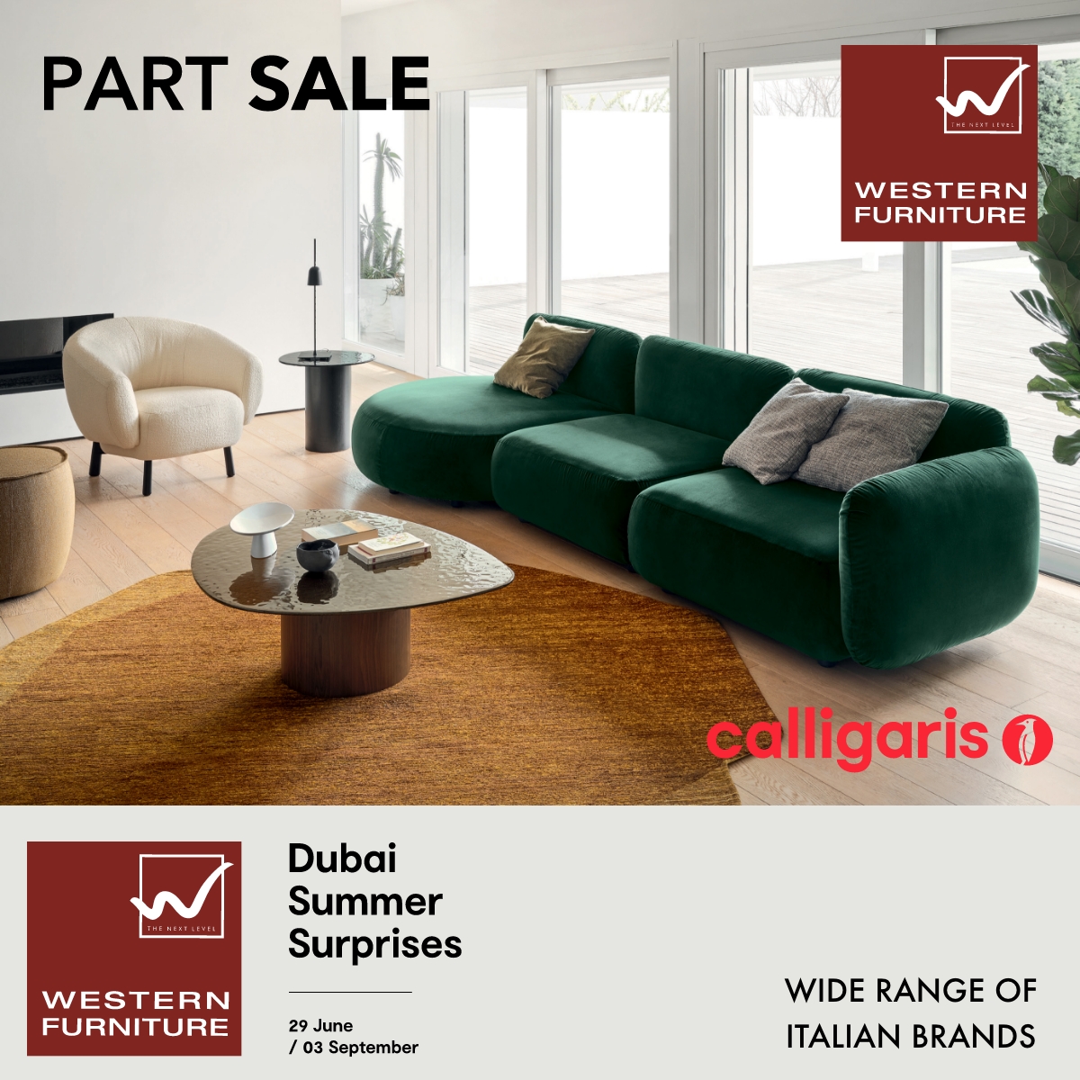 westernfurnitu's tweet image. Revamp your space with Western Furniture’s exclusive Part Sale!

From June 29th to September 3rd, discover an exquisite selection of furniture parts at unbeatable prices across our stores in Dubai.

westernfurniture.ae
.
.
@westernfurnitureuae
#WesternFurniture #PartSale