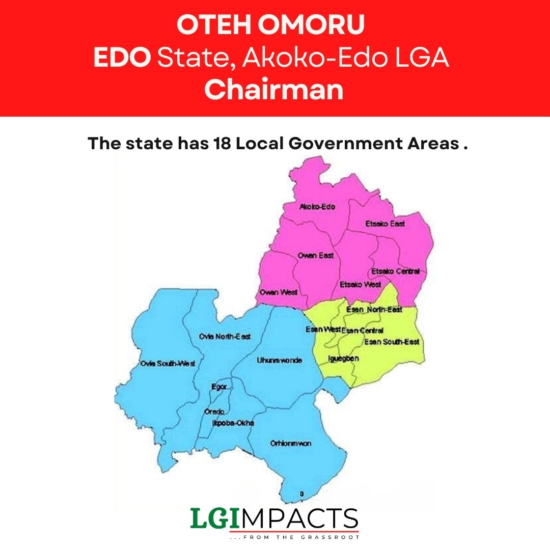 Lgimpacts's tweet photo. Edo State consists of 18 LGA and around 192 elected councillors.

In this series, we shall be featuring the councillors with details of their Local Government Area and Ward.

It's time you #knowyourcouncillor

#chairman
#councillors
#lgimpact
#edo
#edostate https://t.co/wYWE80Sm8J