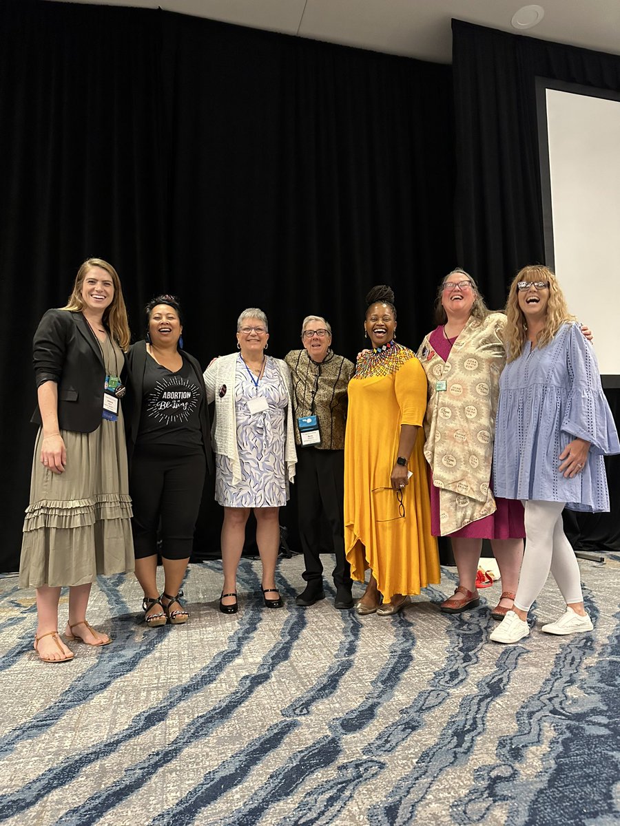 The smiles of a community of incredible humans dedicated to the work of reproductive justice. After months of planning, the UCC repro team is celebrating a wonderful luncheon filled with discussion, conspiring, and commitment to the continued work for abortion access. #UCCSynod