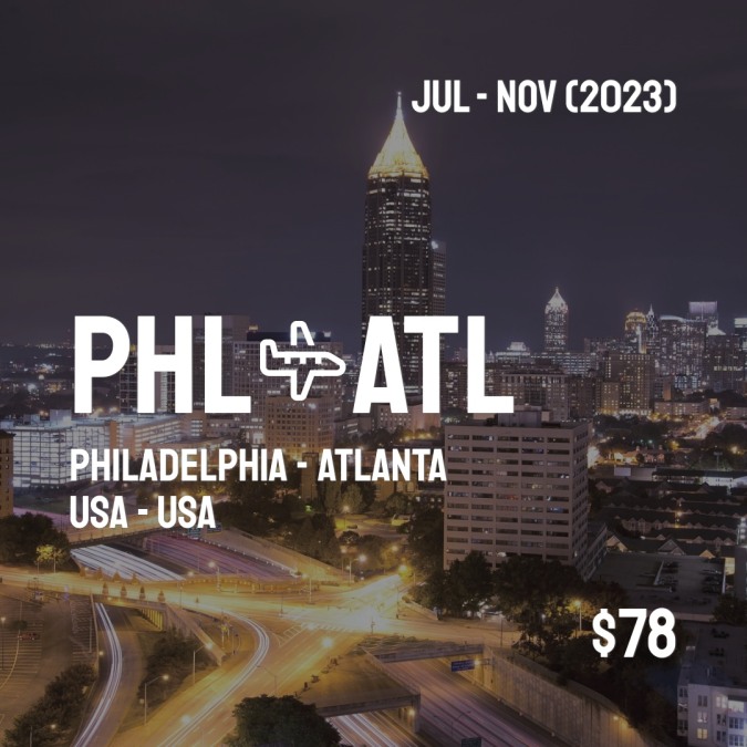PHLCheapDeals's tweet image. ✈️ Philadelphia (PHL) to Atlanta (ATL) for only $78 (USD) roundtrip 💸
441 live dates on Adventure Machine. - get the app on iOS or Android