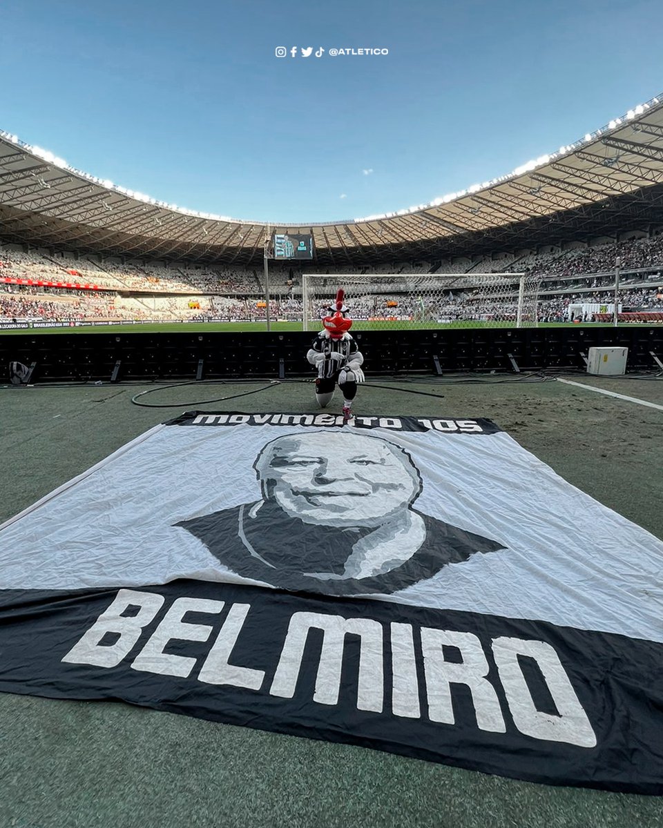 Atletico's tweet photo. Faz parte do que somos. 🖤🤍

📿 #ObrigadoBelmiro | #GaloPaixãoNacional https://t.co/EiuJcBi7Ay