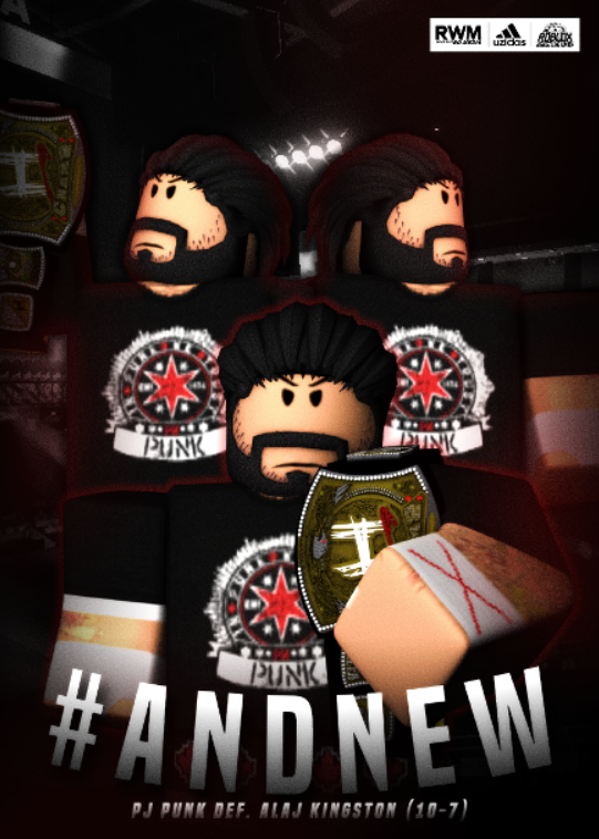 HDW_RBLX's tweet photo. TONIGHT @ 7PM EST

THE NEW #HDWChampion ✨ #PMPunk celebrates on #SundayNightRage !

Let's party! 🎊 https://t.co/tcc9y9Fx12