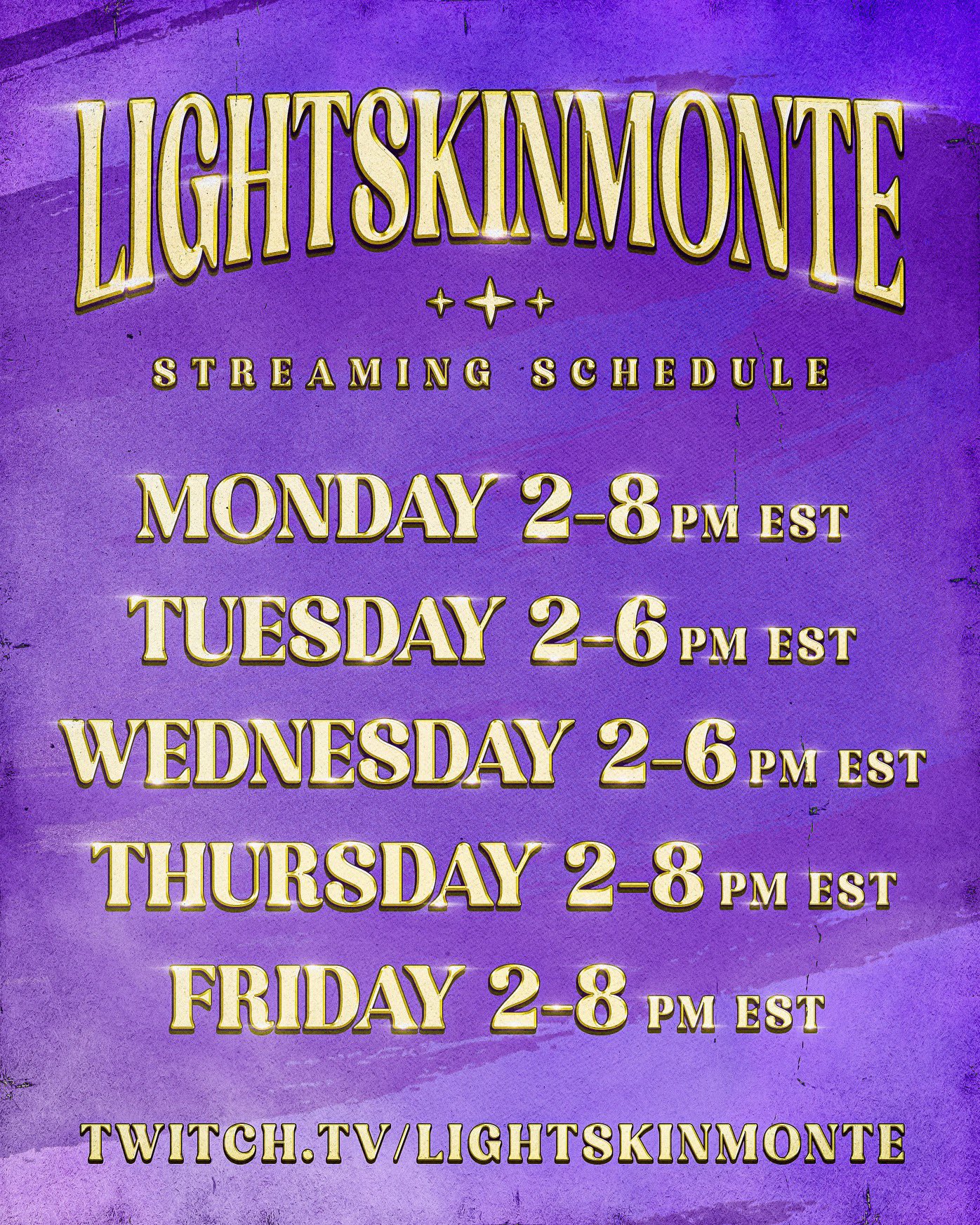 lightskinmonte-on-twitter-my-streaming-schedule-see-you-guys
