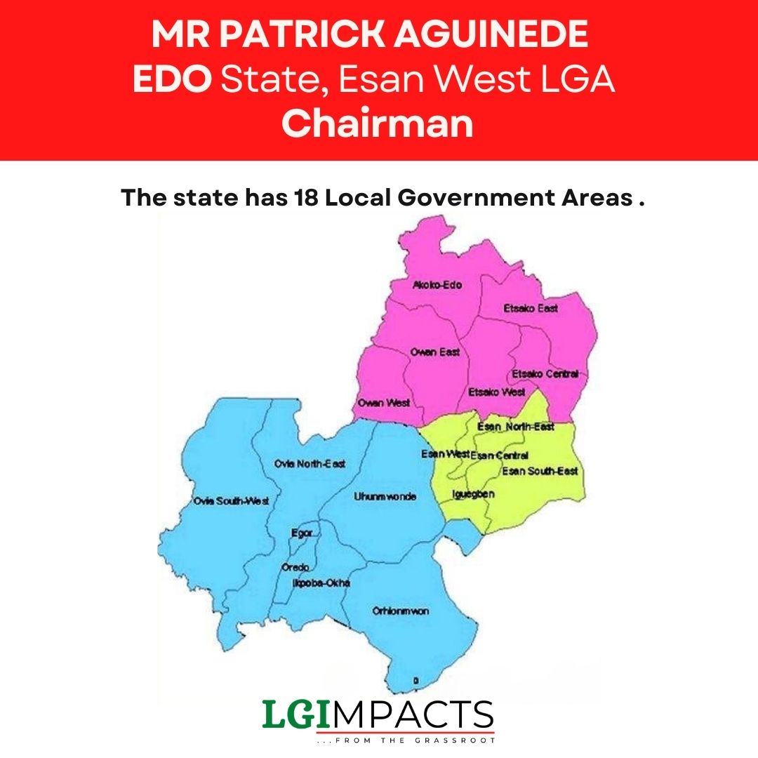 Lgimpacts's tweet photo. Edo State consists of 18 LGA and around 192 elected councillors.

In this series, we shall be featuring the councillors with details of their Local Government Area and Ward.

It's time you #knowyourcouncillor

#chairman
#councillors
#lgimpact
#edo
#edostate https://t.co/wzt8qB6KlG