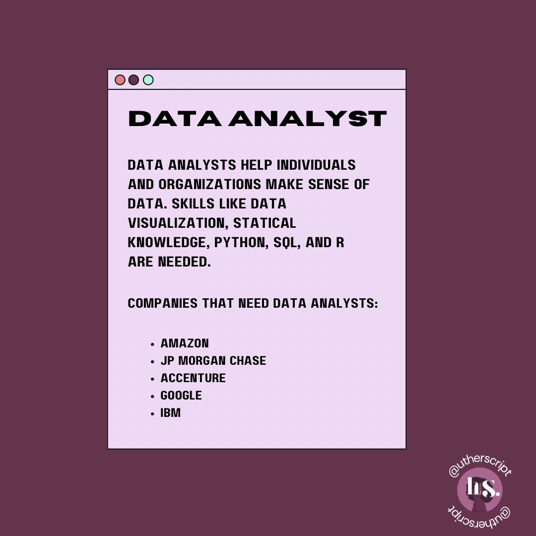 utherScript's tweet image. So, you want to know more about common tech jobs? Here are just a few  of many technical and non-technical roles seen in the industry.
.
.
.
Click the link in bio to stay connected with herScript ✨
#blackwomenintech #utaustin #techindustry