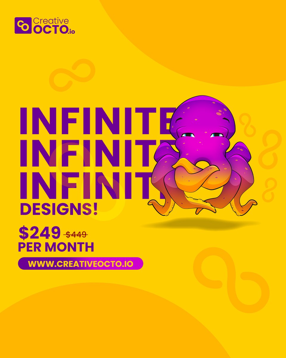 CreativeOctoIO's tweet image. Tried our Graphics on Demand package yet? Sign up now to avail the life time discount and enjoy unlimited graphic designs for just $249 per month!

#GraphicSolutions #OnlineDesign #DigitalDesign #DesignForBusiness #DesignForMarketing #CreativeOctoIO