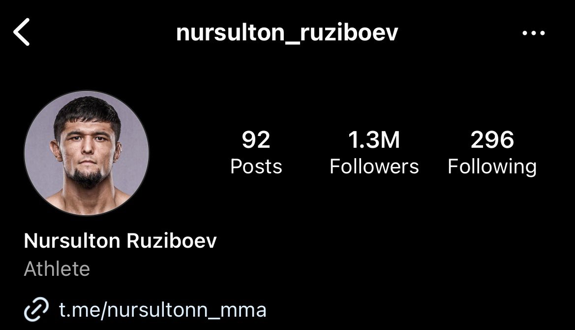 fighting really means that much more in the world 

1.3 MILLION followers on IG and is now 1-0 in the UFC