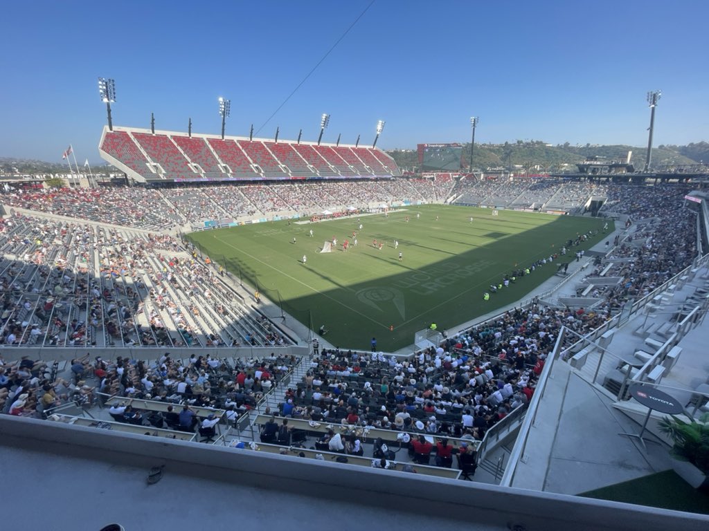 Terry Foy (@terencefoy) on Twitter photo Attendance for Saturday’s 2023 <a href="/WorldLacrosse/">World Lacrosse</a> Men’s Championship medal-round games at <a href="/SnapdragonStdm/">Snapdragon Stadium</a> yesterday: 15,112
The tournament’s 11-day attendance: more than 82,000 fans. Attendance for Saturday’s 2023 <a href="/WorldLacrosse/">World Lacrosse</a> Men’s Championship medal-round games at <a href="/SnapdragonStdm/">Snapdragon Stadium</a> yesterday: 15,112
The tournament’s 11-day attendance: more than 82,000 fans.