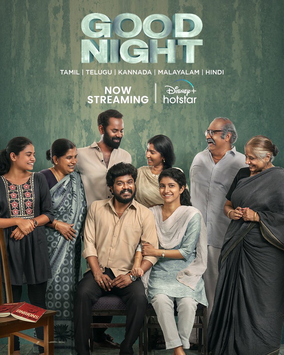 dp_karthik's tweet photo. #GoodNight is now available on Hotstar in Tamil, Telugu, Kannada, Malayalam &amp; Hindi 👌🏻 If you haven't seen this delightful movie yet, make sure to catch it in your free time. Don't forget to recommend it to your friends who speak other languages – they'll surely love it too 🥰 https://t.co/dY5AW59mha