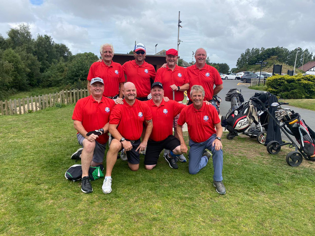 bignorms's tweet photo. Had the most amazing weekend in Southport golfing with these top top lads, Ryder cup format and the ex pros triumphed 11pts to 5, can’t wait for next one, @DWindass10 @paisleyprince69 @nigeljemson #greatfriends https://t.co/fyL80G0A2N
