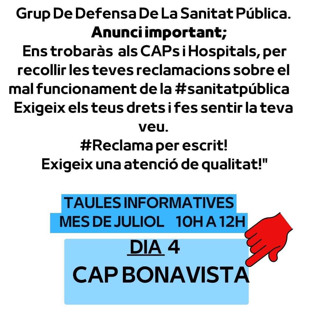 Grup de treball en defensa de la Sanitat Pública tweet media