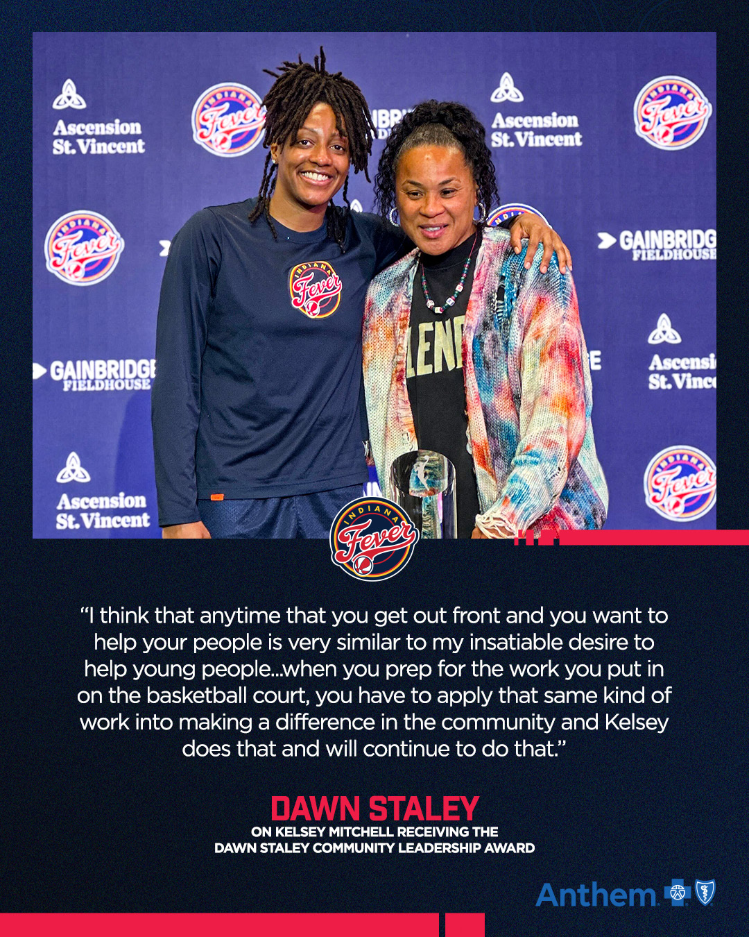 Fever: How Kelsey Mitchell won the Dawn Staley Community