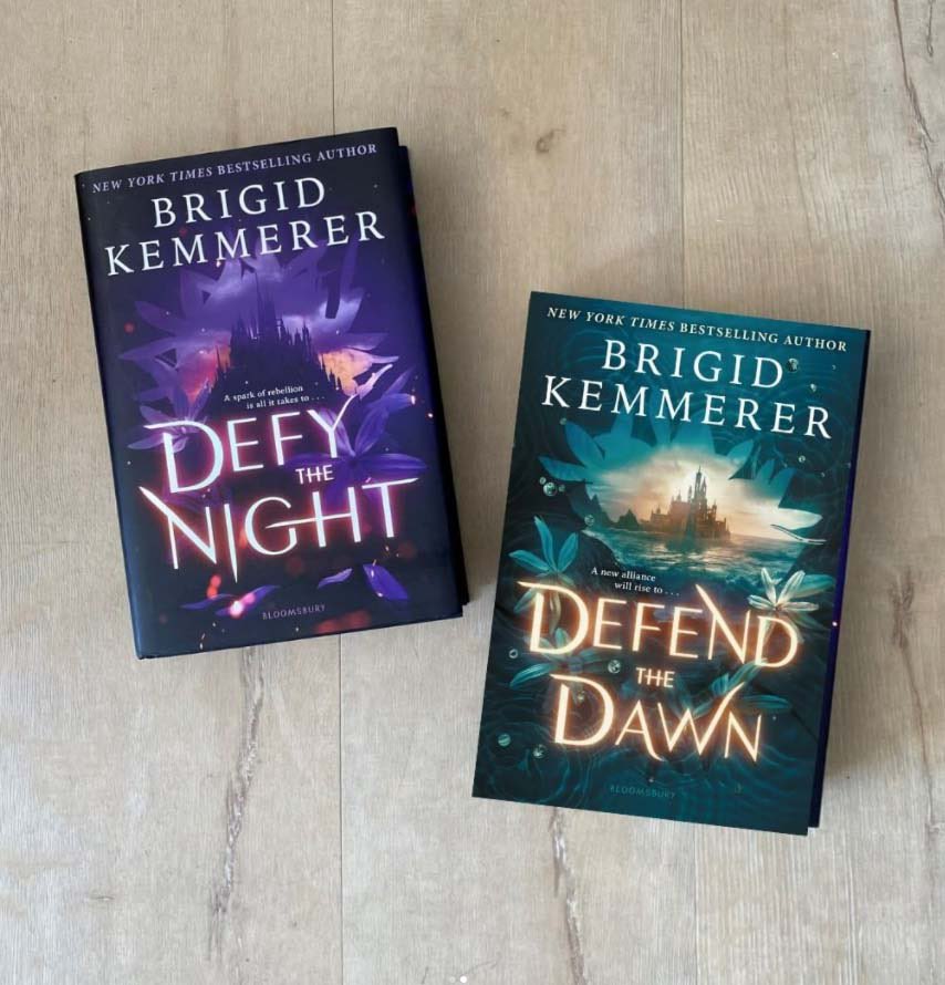HubMediaCenter's tweet photo. This summer @BrigidKemmerer  has kept me captivated! She is a YA author and I highly recommend her books (remember, she is YA, so not for my elementary kiddos). I loved Defy the Night and Defend the Dawn and I’m losing my mind that I have to wait until January for book 3!! 📕 https://t.co/6qSJJlfK2n