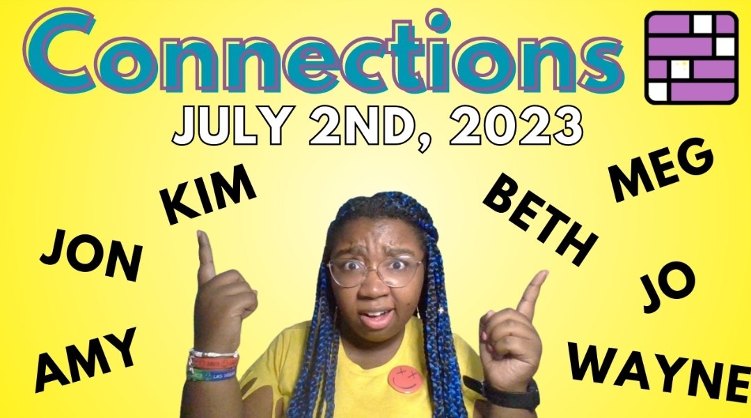 DDWilliamsYT's tweet photo. New #Connections video has lots of names! Is yours there? Click here to see!
https://t.co/1WdghW3nYl

Follow for more word games! :) https://t.co/MgK04ubFC3