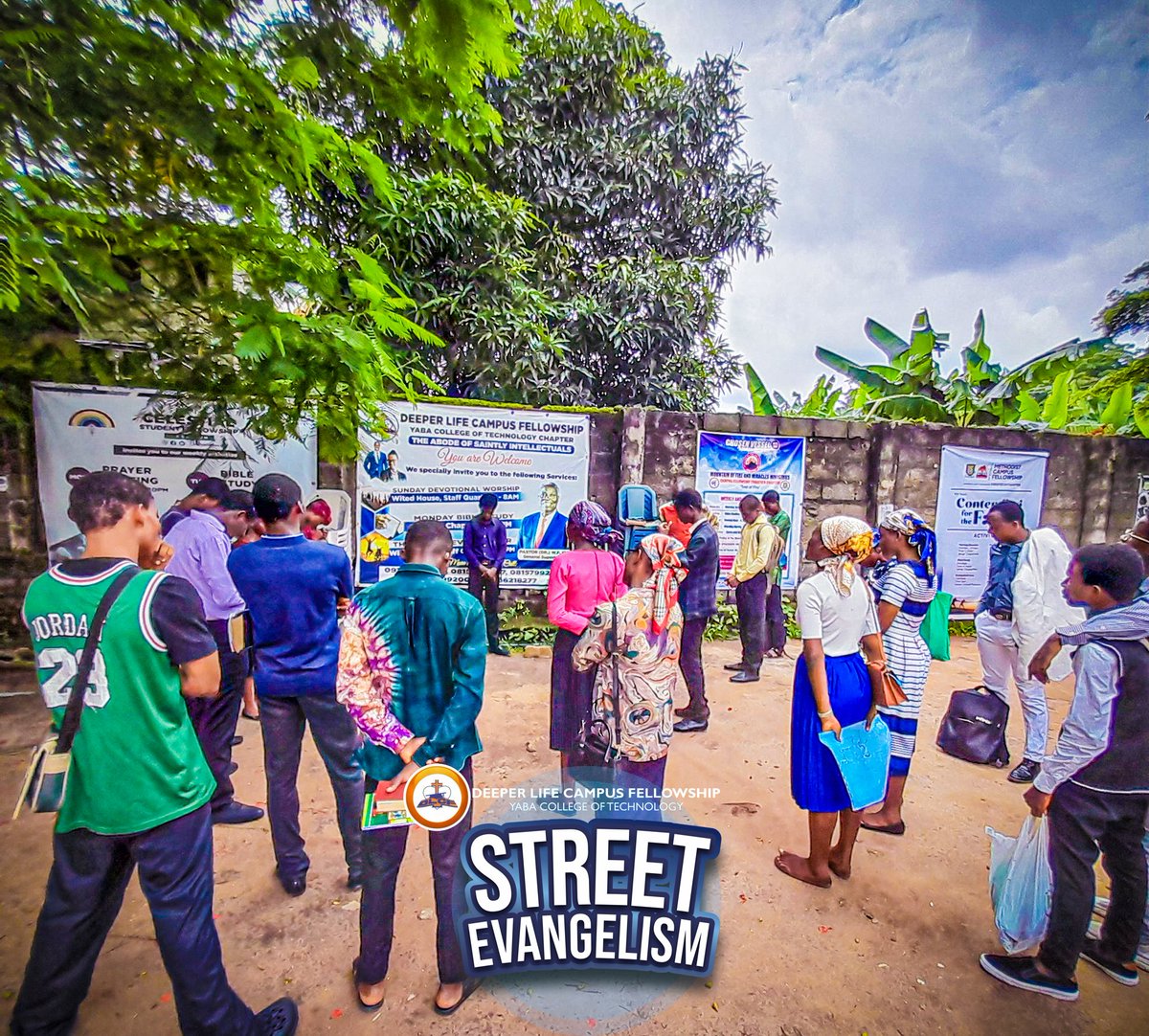 victhefin_poet's tweet photo. The Deeper Life Campus Fellowship, Yabatech chapter did something today that was beyond the ordinary!🔥🔥🔥

We took the church to the streets!
Every corner, sidewalks, person we reached were touched.

Check out @DLYabatech for more!🔥
Happy Sunday!
#DLYabatech #DLconversations https://t.co/E8Fy31YC4a