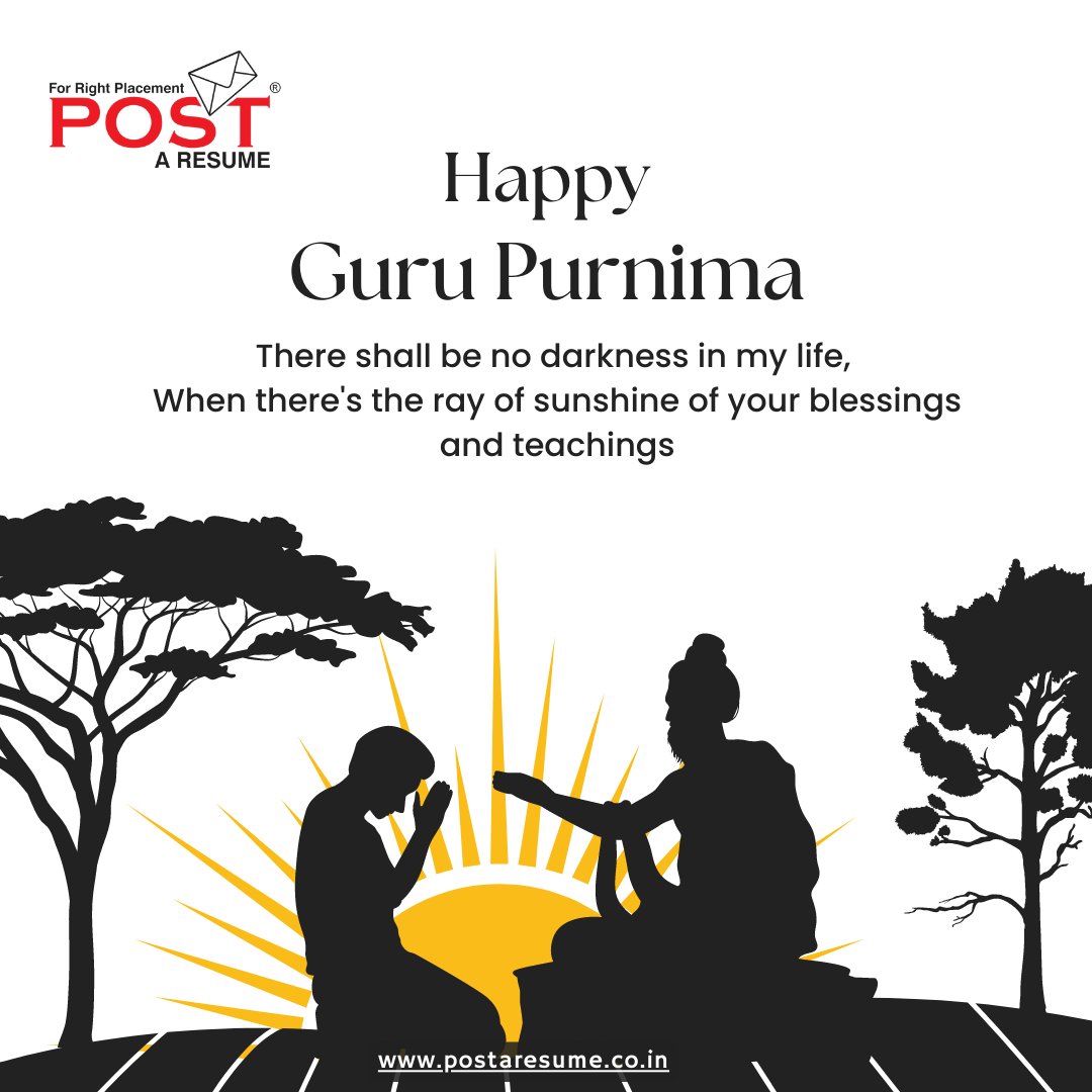 Happy Guru Prunima...
#GuruPurnima2023 #DivineGuidance #GuruBlessings #EnlightenedSouls #SpiritualJourney #GratefulHeart #postAresume #vipulMmali #vipulThewonderful
#CVwriting