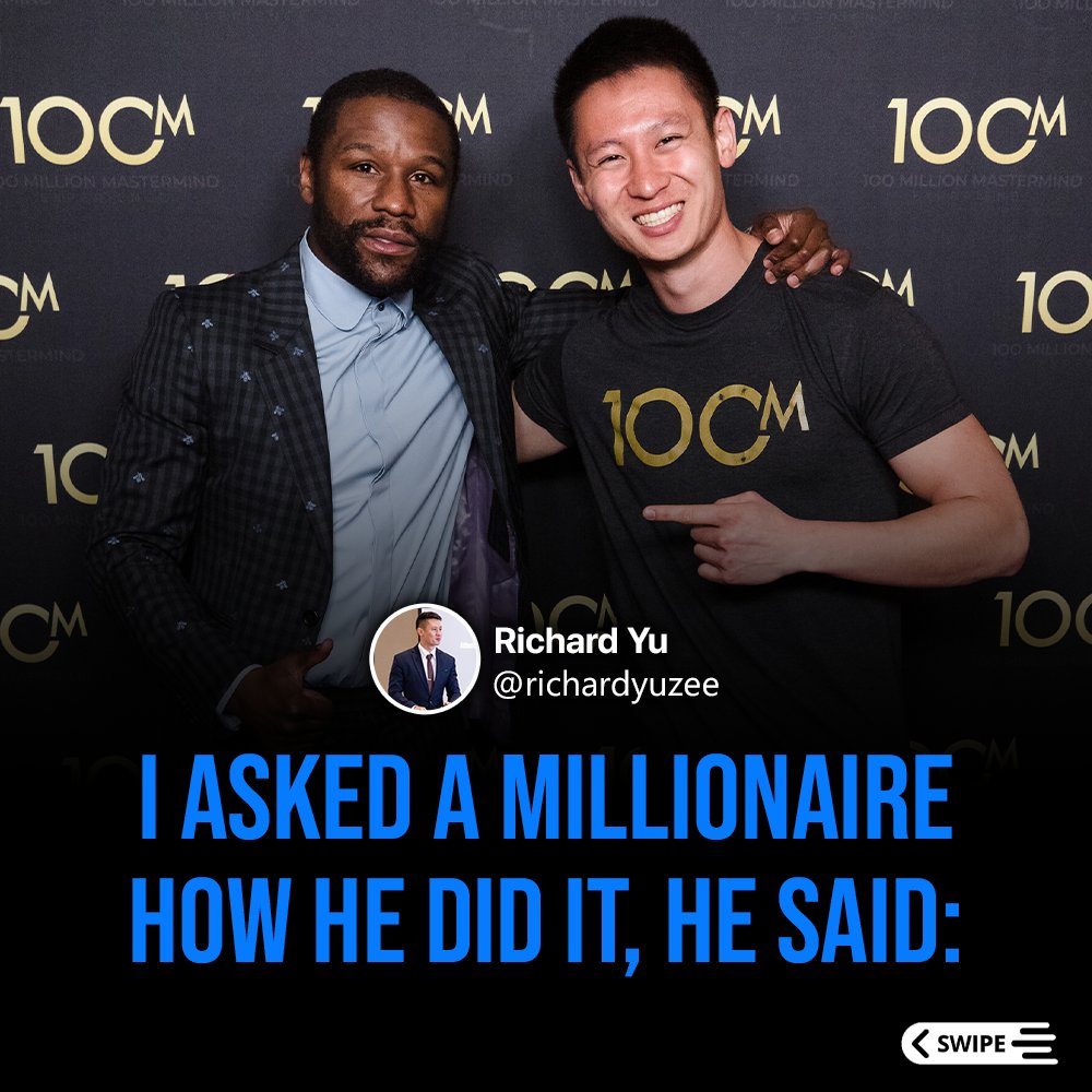 I asked a millionaire how he did it, here's what he said: