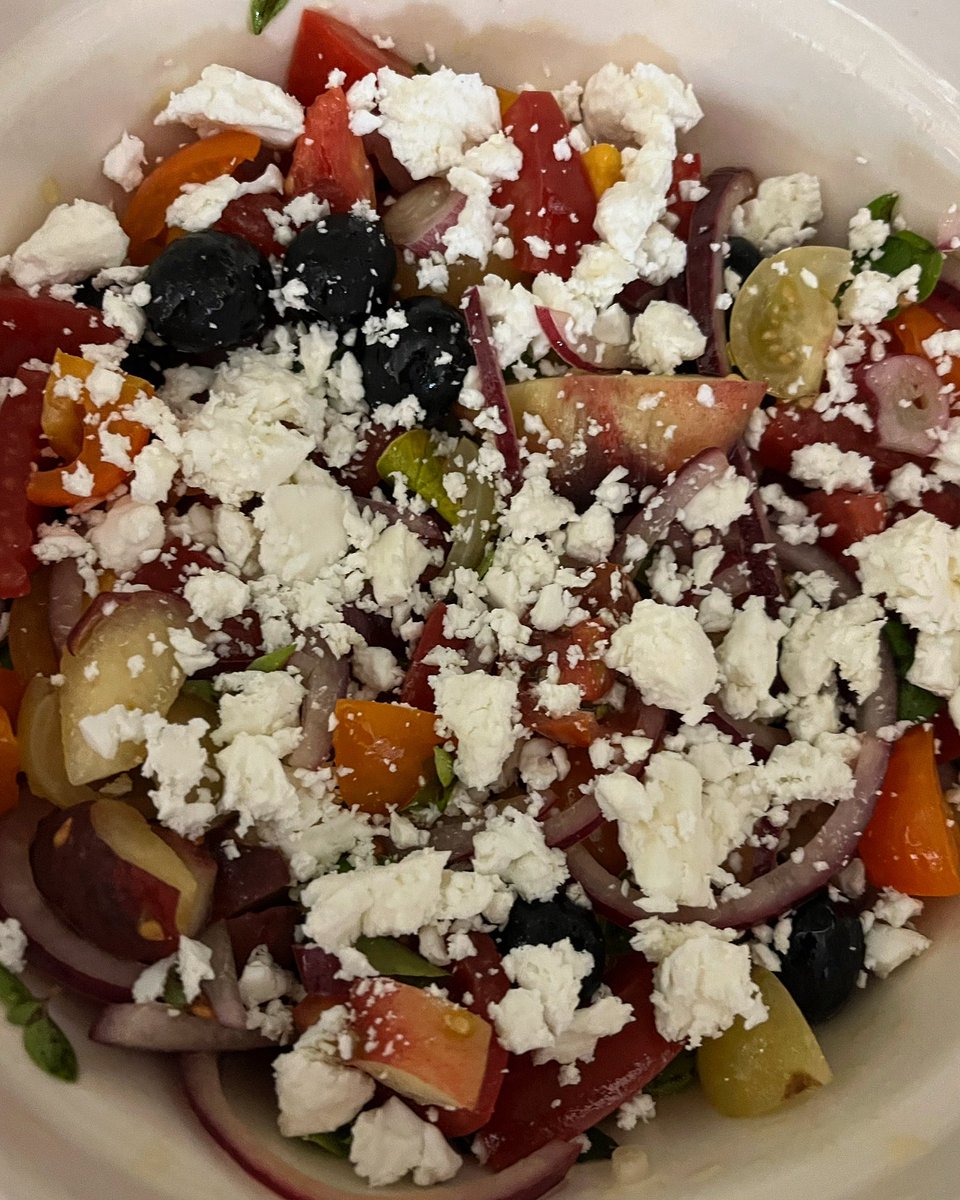 This time of year we never seem to have enough cheese for ourselves, luckily we sneaked a bit of our pickled ewes cheese for tonight’s tomato, peach and oregano salad!
Recipe from the excellent Tomato by <a href="/5oclockapron/">Claire Thomson</a> .
#tomatosalad #pickledewescheese #ewescheese #sheepcheese