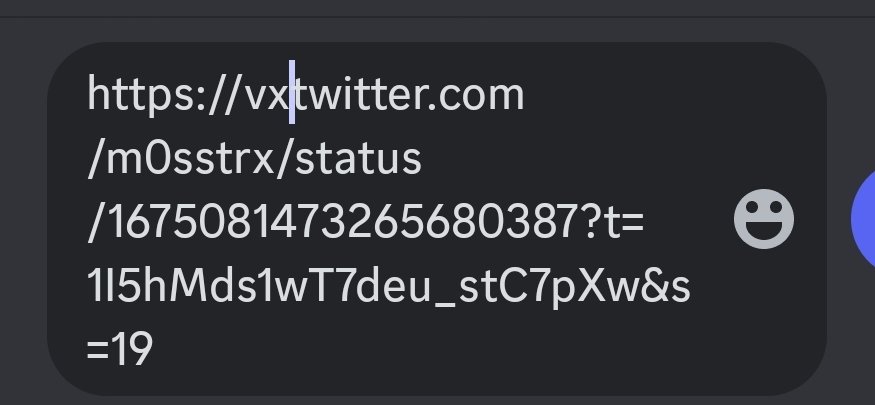 m0sstrx's tweet image. if you wanna link a tweet into discord and still have the preview pop up just put vx infront of the word twitter