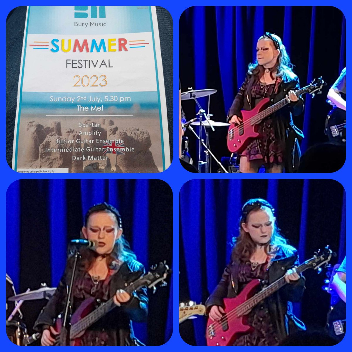 entertainer_ash's tweet photo. So after Shrek Jr matinee, Ashleigh rushed home, De-Donkeyed and Rocked herself up! Then straight to Bury Met for a gig with her Bury Rocks band "Amplifyd" π€πΈπ
#AshleighAlexandra
#Bassist
#BuryRocks
#TheMetBury
#Amplifyd https://t.co/QESnEX5TGO