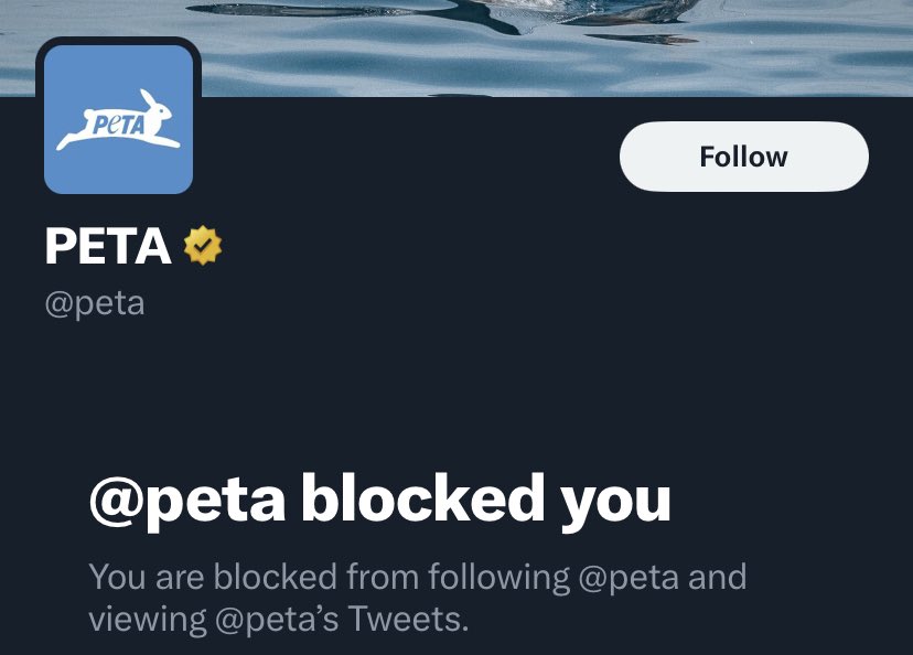 PETA got tired of me ratioing them so hard everyday