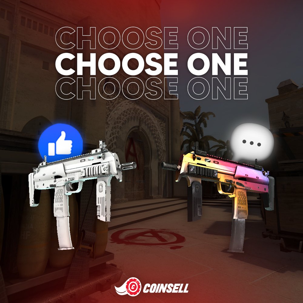 CoinSellPL's tweet photo. 🥰 Którego skina wybierasz? #csgo #cs2 #csgomemes #csgoclips #csgomeme #csgoskins #csgovideos #csgofunny #csgovideo #csgoclip #csgomoments #csgogiveaway #csgoturkiye #csgofun #csgohighlights #globaloffensive https://t.co/BZ2tNHeMfp