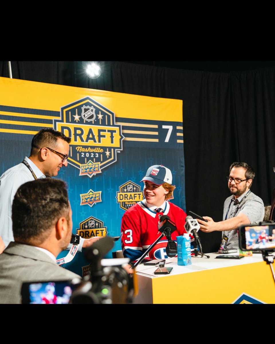 Words can’t describe how proud and honored I am to have been drafted by the @CanadiensMTL absolute dream come true and can’t wait to get started!! #gohabsgo