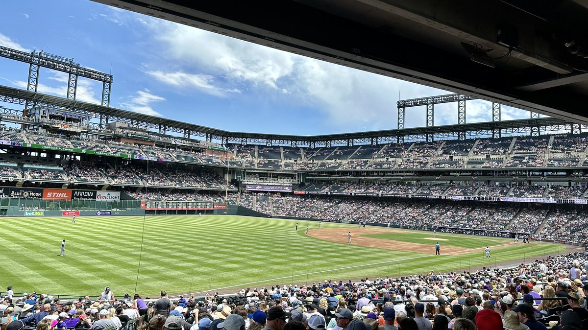 Beautiful day for a baseball game! <a href="/Rockies/">Colorado Rockies</a> #Rockies