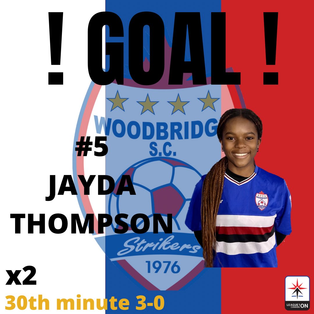 30’ STRIKERSSS GOALLLL!!!!

Once again it’s @ubcwsoc girl JAYDA THOMPSON with her league leading 12th goal of the campaign and her brace! 

3-0 for us! 
#TheBridge x #L1OLive