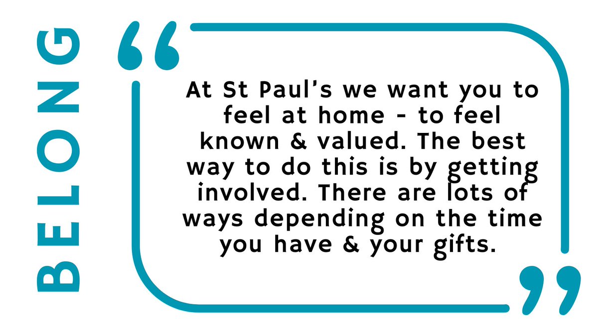 Today we gathered for Holy Communion in the morning &amp; for #CommunityCafe this afternoon. So many people involved in all manner of ways. Reading, prayer, music, coffee making, welcoming, baking, washing up. We see &amp; appreciate everything people bring. #belong #community