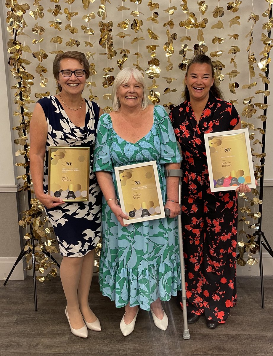 NetballinAvon's tweet image. Congratulations Jude, Denise and Jennie for their awards at the South West ONE Awards today. #swoneawards23 @AvonNetball