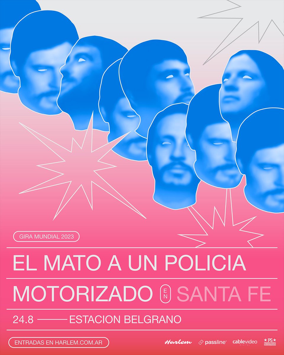 VUELVE @ELMATO A SANTA FE 🔥🔥🔥

El jueves 24 de agosto, en la Estación Belgrano 🚂

Info y tickets en harlem.com.ar 🎟️

Seguinos y dale RT para participar por 2 entradas 🥰