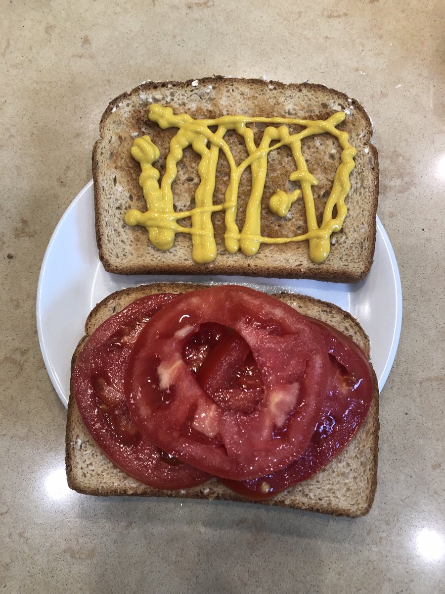 SRByars's tweet photo. Yes, this is my way. Hate away, Mayo people. (Shelby County tomatoes were great) https://t.co/ThJvxyBKZ5