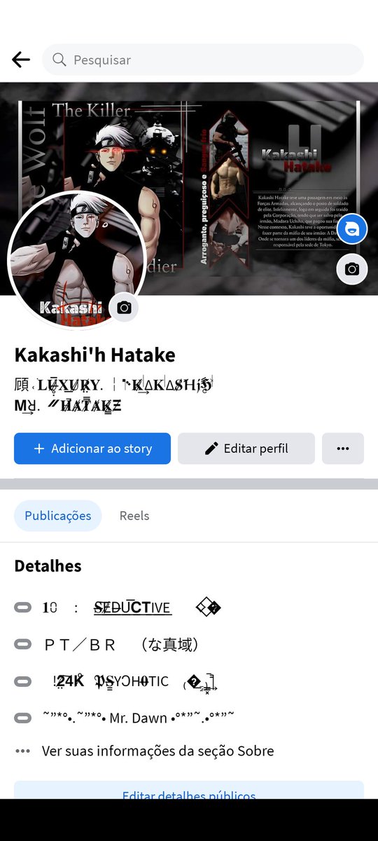 O motivo por eu não estar muito aqui, é que estou focado totalmente no Facebook. Caso queiram fazer RP comigo, a melhor maneira é me adicionando por lá. 

The reason I'm not here a lot is that I'm focused on Facebook.  If you want to do RP with me, the best way is add me there.