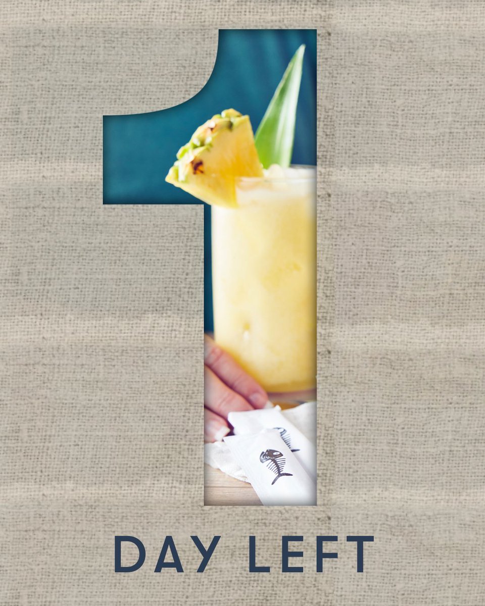 🍹🥃🍸1 MORE DAY!🍸🥃🍹

Free up your plans tomorrow and stay tuned for our biggest announcement of the year! 

Tag your friends below who will be joining you to get social👇🏻

#Social #Cravable #Sharable #BonefishGrill