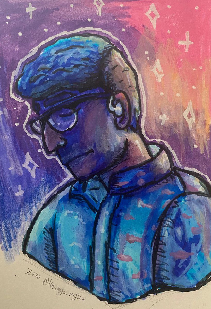 whenkingdomcom3's tweet image. Day NINE of random ajr art until TMM is announced