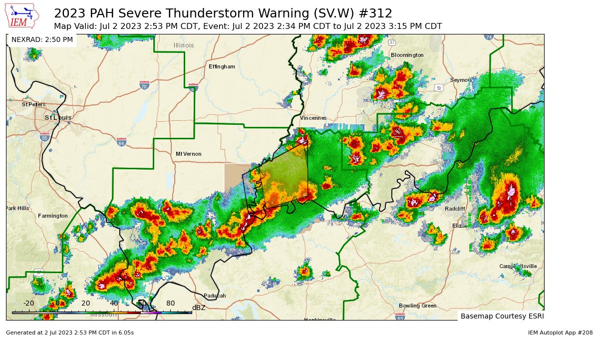 Dynamic Weather Agency LLC. Indiana on Twitter "PAH updates Severe