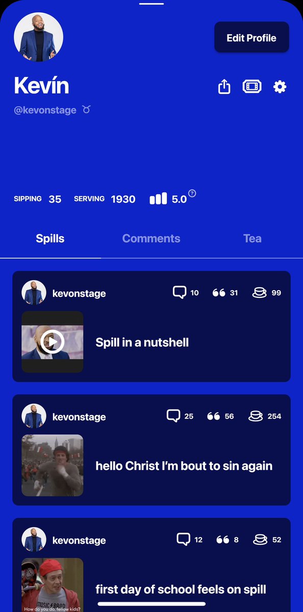 KevOnStage's tweet image. DAWG NO LIE.  I AM HAVING A GREAT TIME ON SPILL.  BLACK FOLKS ARE FUNNY.  IT CLICKED LIKE IMMEDIATELY. 

if you spilling I’m spilling.